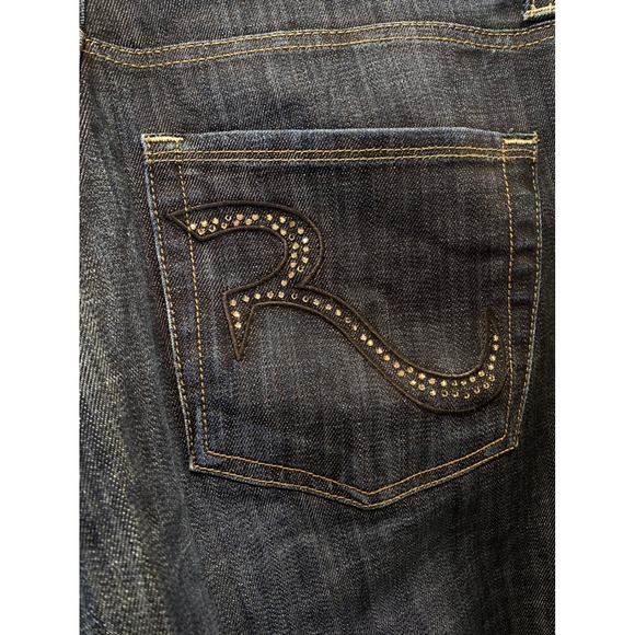 Rock & Republic Denim Jeans Dark Wash Bootcut Style Kassandra Women's Size 14 - Picture 9 of 12